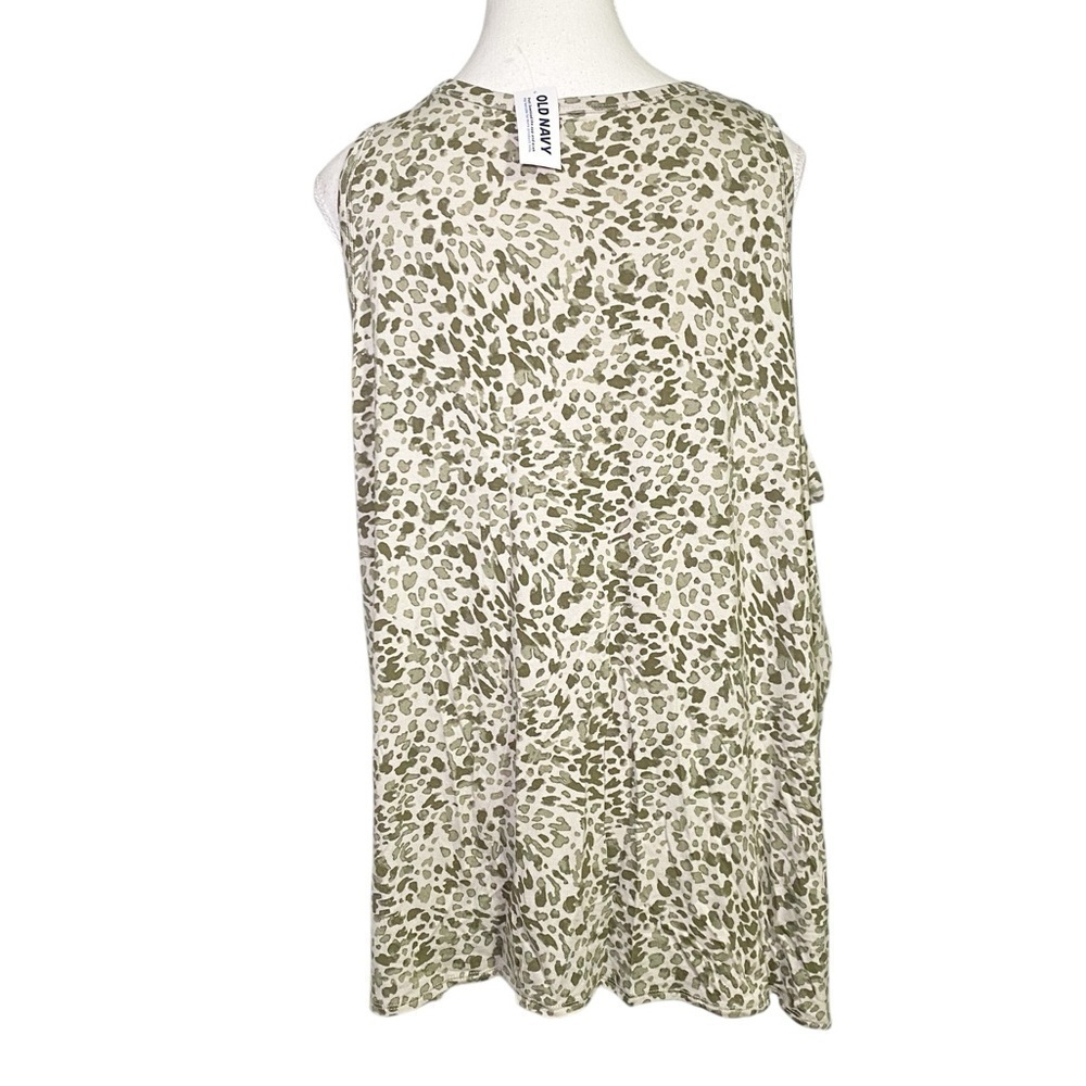 Old Navy Green Spotted Luxe Tank Top NWT - Picture 2 of 11